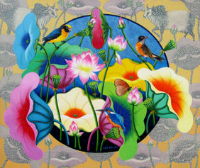POND - 22 by Sk Nur Ali, Painting | Mojarto