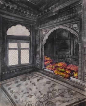 Raja Kahini by Soyli Saha, Painting | Mojarto