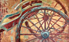 TURNING THROUGH TIME by Anukta Mukherjee Ghosh, Painting | Mojarto