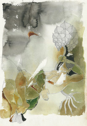 Journey of Buddha IX by Kandan G, Painting | Mojarto