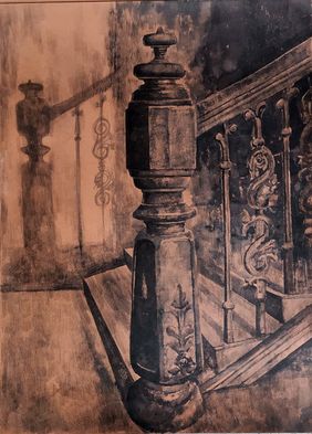 Low Stairs by Soyli Saha, Painting | Mojarto