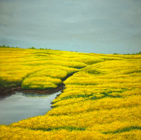 Golden Horizon by Ramdas Thorat, Painting | Mojarto