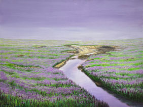 Fields of Tranquility by Ramdas Thorat, Painting | Mojarto