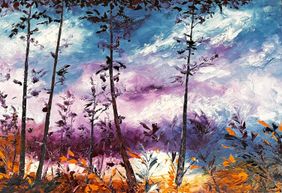 Twilight Serenade by Anuja Saxena, Painting | Mojarto