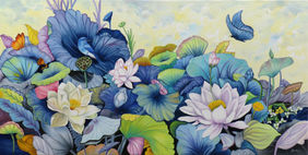 Natures basket 44 by Sulakshana Dharmadhikari, Painting | Mojarto