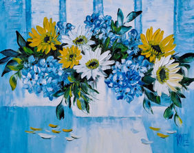 My flowers by Swati Kale, Painting | Mojarto