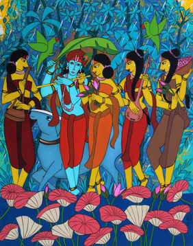 Romantic essence by Chetan Katigar, Painting | Mojarto
