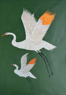 Gond Painting by Vijay Ukey, Painting | Mojarto