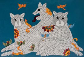 Gond Painting by Vijay Ukey, Painting | Mojarto