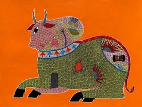 Gond Painting by Vijay Ukey, Painting | Mojarto