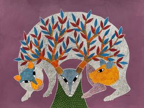 Gond Painting by Vijay Ukey, Painting | Mojarto