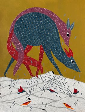 Gond Painting by Vijay Ukey, Painting | Mojarto
