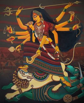 RUDRANI by Sumon Naskar, Painting | Mojarto