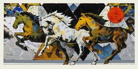 HORSE SERIES 313 by Devidas Dharmadhikari, Painting | Mojarto
