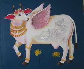 Kamdenu -Celestial Grace by Ganesha Chary, Painting | Mojarto