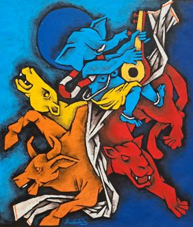 Vinayak by Balbir Singh, Painting | Mojarto