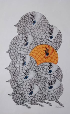 I Spy! by Manoj Kumar Tekam, Folk Art | Mojarto