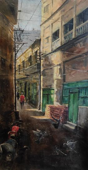 Street Light by Soyli Saha, Painting | Mojarto