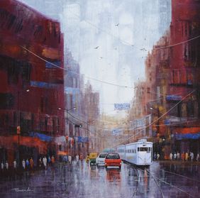 After Rain in Kolkata by Purnendu Mandal, Painting | Mojarto