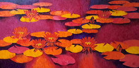 Waterlilies by Swati Kale, Painting | Mojarto