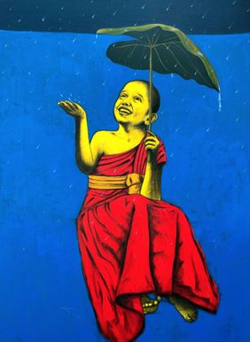 Joy Catcher by Yashpal Kamble, Painting | Mojarto