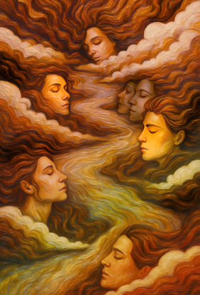Eternal Reverie in Amber Waves by rajendra ray, Digital art | Mojarto