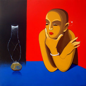 THINKER by Prakash Pore, Painting | Mojarto