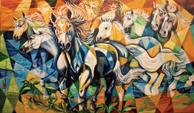 Eastern Lights by Tapan Chattopadhyay, Painting | Mojarto