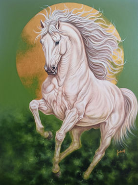 Unstoppable dynamic energy  by Sanket a Sawant, Painting | Mojarto