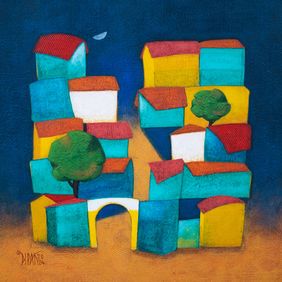 The Moonlight by Dipak Asole, Painting | Mojarto