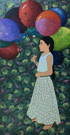 Let's party by Monica Ghule, Painting | Mojarto