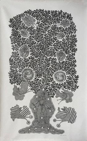 Gond Painting by Ram Singh Urveti, Folk Art | Mojarto