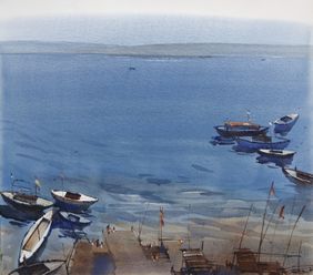 Deep traditions, soaring faith by Prashant Prabhu, Painting | Mojarto