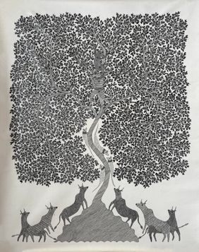 Gond Painting by Ram Singh Urveti, Painting | Mojarto