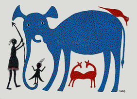 Bhil Painting by Bhuri Bai, Painting | Mojarto