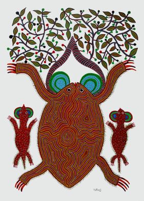 Bhil Painting by Bhuri Bai, Painting | Mojarto