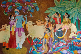 RASLEELA by Pravin Utge, Painting | Mojarto