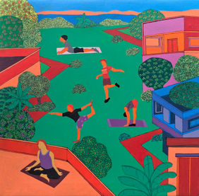 Morning Harmony by Prasanta Acharjee, Painting | Mojarto