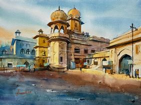 Rajasthan by Prasanta Maiti, Painting | Mojarto
