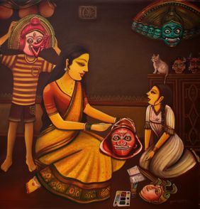 Crafting Stories by Sumon Naskar, Painting | Mojarto