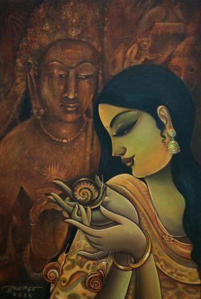 SUJATA by Sumon Naskar, Painting | Mojarto