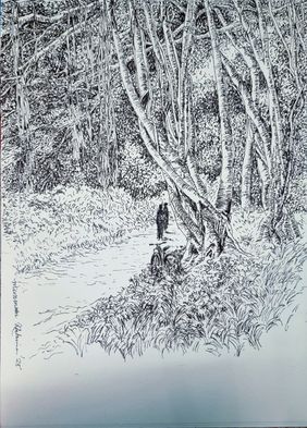 rooted path by Munmun Kirtania, Drawing | Mojarto