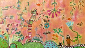 garden of little wonder birds  by Shelja Garg, Painting | Mojarto