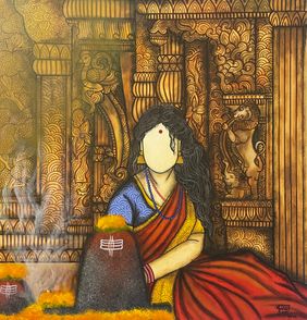 Sarvanthi by Mrinal Dutt, Painting | Mojarto