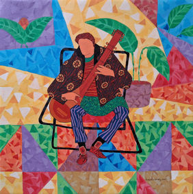 Chromatic Rhapsody by Prasanta Acharjee, Painting | Mojarto