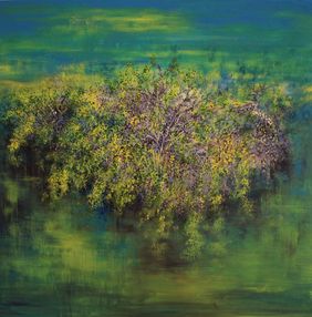 “Where my past still breathes in color.” by Palash Chandra Naskar, Painting | Mojarto