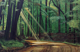 Forest Walkway 03 by Tejal Bhagat, Painting | Mojarto