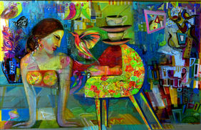 The Poetry of Passion  by Madan Lal, Painting | Mojarto