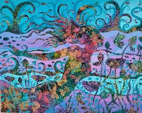 Drowning in to Dream by Sumitra Chattopadhyay, Painting | Mojarto