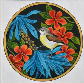 Sunbird (2) by Vani Chawla, Painting | Mojarto